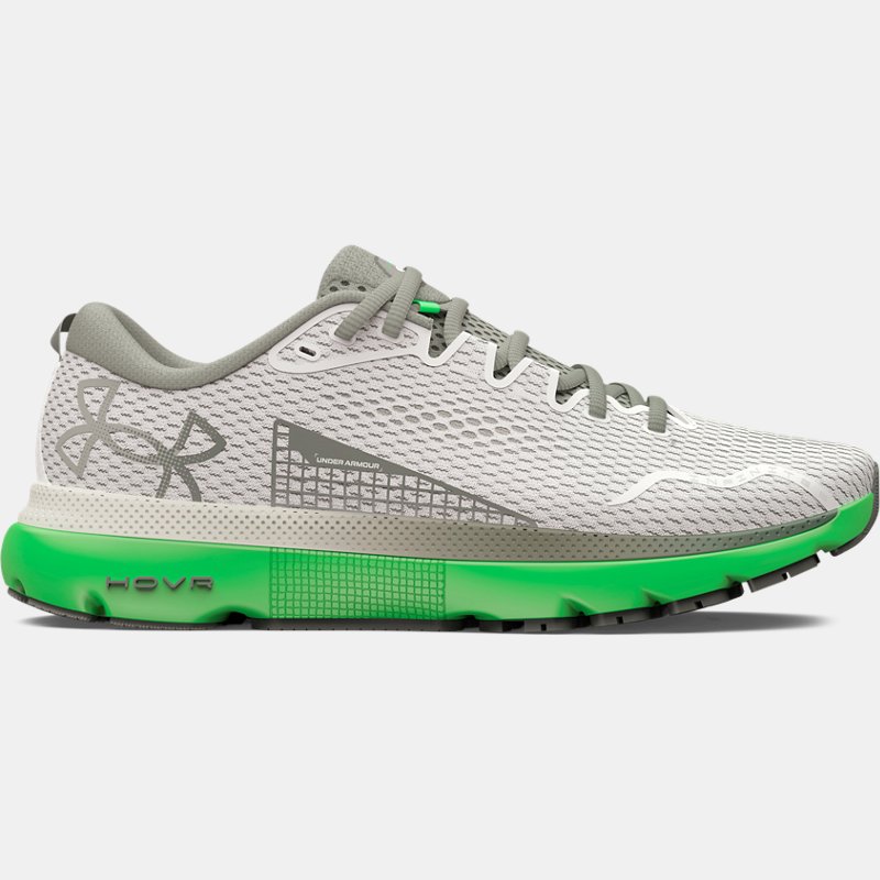 Men's  Under Armour  HOVR™ Infinite 5 Running Shoes White Clay / Green Screen / Colorado Sage 8
